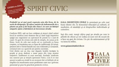 Gala Societatii Civile - Spirit Civic