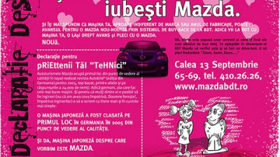 Mazda - Declaratie despre tine