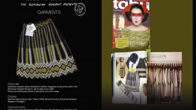 The Romanian Peasant Museum - Tabu Magazine: Categoria Innovative Media