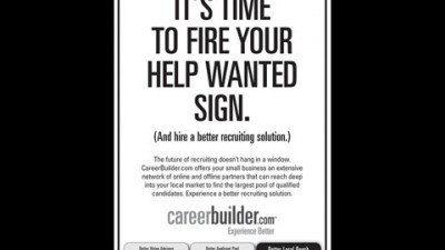 Careerbuilder.com - Help Wanted Sign