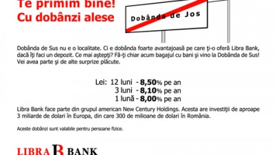 Libra Bank Romania - Dobanda de sus