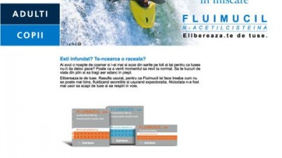 Fluimucil - web design