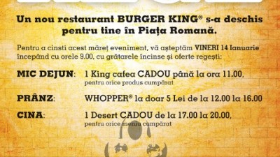 Burger King - Piata Romana (pre-eveniment)