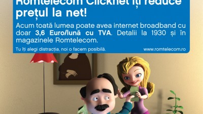 Romtelecom Clicknet - Familia Telcu (print)