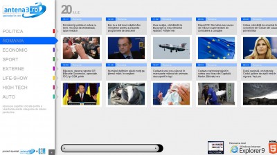 Antena3 - Versiune HTML5 (website)