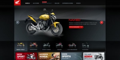 Infinit Solutions a creat identitatea online si a dezvoltat si implementat strategia pentru proiectul www.honda-moto.ro