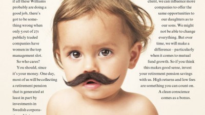 Folksam - Baby with moustache