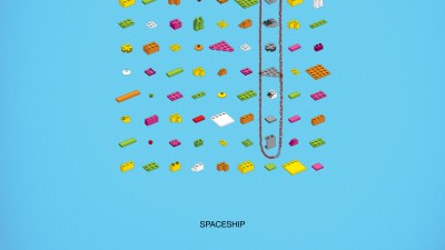 Lego - Words puzzle, Spaceship