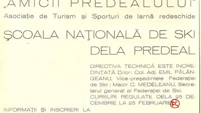 Predeal - Scoala nationala de ski