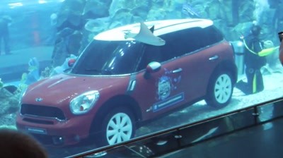 Mini - Car parked in Dubai Aquarium