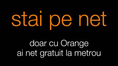 Orange - Stai pe net (sticker)
