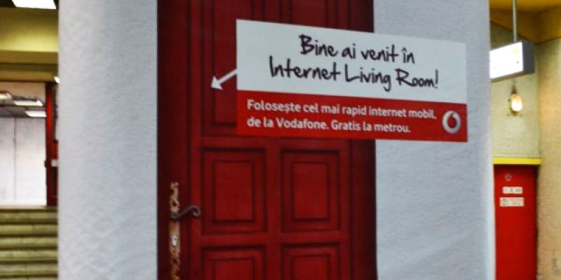Vodafone a creat Internet Living Room la metrou