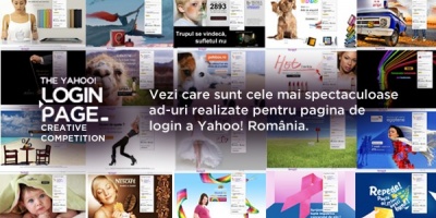 The Yahoo! Login Page Creative Competition. 183 de lucrari finaliste, 3 castigatori.