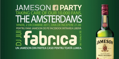 Jameson Romania ofera primilor 10.000 de fani un concert The Amsterdams