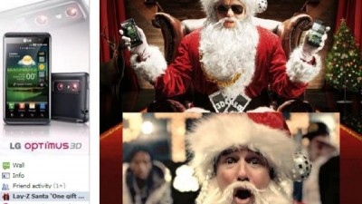 Facebook: LG Optimus - LAY-Z Santa