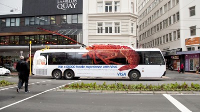 VISA, Wellington On a Plate Culinary Festival - Giant Lobster Bus