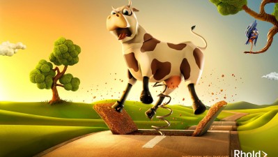 Rhold Insurance Brokerage - Don't worry, we'll take care, Cow