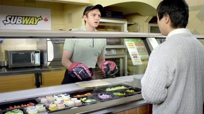 Subway - NHL Ottawa Senators Sponsorship, Gloves
