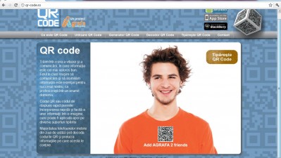 Website QR-code.ro - Homepage