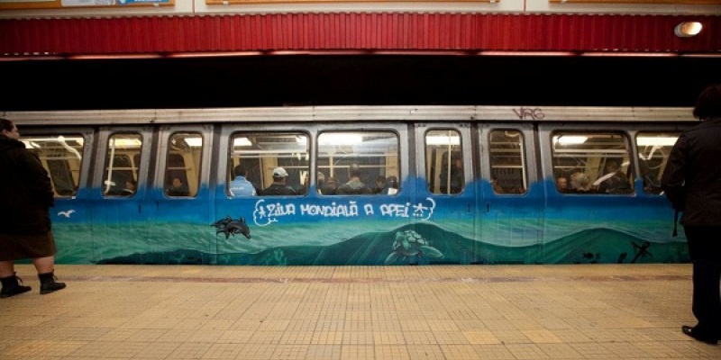 Ziua Mondiala a Apelor aduce arta urbana in metroul bucurestean
