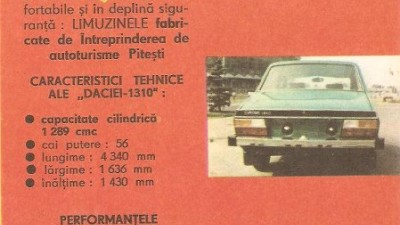 Dacia 1310 - Noutatea anului