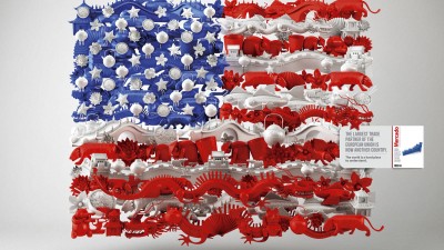 Mercado Magazine - USA-China Flag