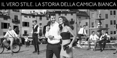 Noua campanie Bigotti dezvoltata de Violet transforma camasa alba in echivalentul masculin al “little black dress”