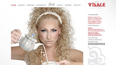 Website: Visage - Homepage