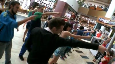 Lufthansa - Flashmob Baneasa Shopping City
