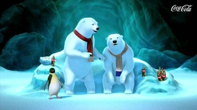 Coca-Cola - Polar Bears watching Super Bowl: Touchdown Dance