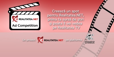 Mai aveti aproape 2 saptamani sa creati un spot TV pentru Realitatea.NET