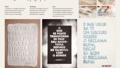 15 Minute Magazine - Ad Quotes Typography