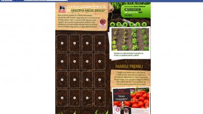 Aplicatie de Facebook: Gradina Mega Image - Cultiva legume si fructe