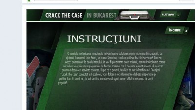 Aplicatie de Facebook: Heineken Crack the Case - Instructiuni