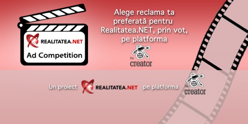 A inceput etapa de vot in cadrul Realitatea.NET Ad Competition
