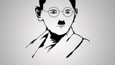 World Peace Day - Gandhi / Hitler