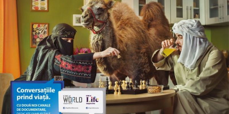 Campania de lansare Digi Life si Digi World "Conversatiile prind viata", semnata de Rusu+Bortun Brand Growers