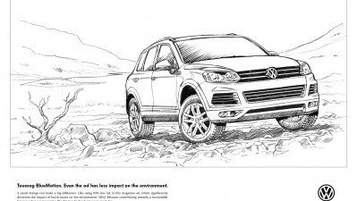 Volkswagen Touareg BlueMotion - Line Drawing