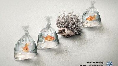 Volkswagen - Park Assist Technology, Hedgehog and Fish