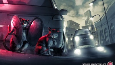 Fiat Panic Brake Assistance - Cats
