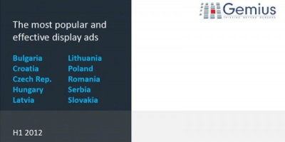 Studiu gemius AdMonitor: Formatele de bannere cele mai folosite nu au intotdeauna cea mai buna rata de click