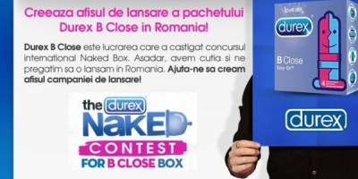 Aplicatia "Durex B Close" incurajeaza utilizatorii sa creeze afisul de lansare al pachetului B Close