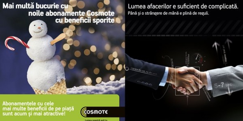 COSMOTE Romania a lansat doua noi campanii semnate de Papaya Advertising si Ogilvy&Mather