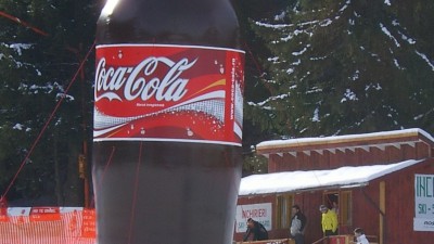 Coca-Cola - Ambient, sticla pe partie