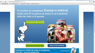 Aplicatie web: Metropolitan Life - Snoop-o-metrul
