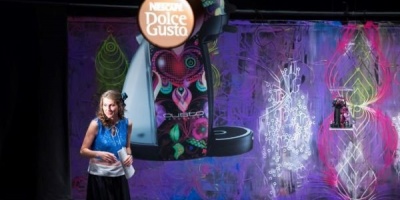 Teatru si culori la lansarea editiei limitate Nescafe Dolce Gusto by Custo Barcelona