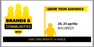 Conferinta Brands & Communities 2013 – Grow your audience. Un nou eveniment SMARK KnowHow, pe 24 si 25 aprilie