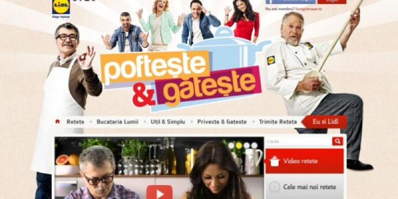 BrandUP a dezvoltat website-ul, aplicatia de Facebook si aplicatia mobile a campaniei "Pofteste si Gateste"