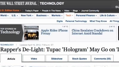 Case Study: Virtual 2Pac &quot;Coachella&quot; - Tupac Shakur Hologram