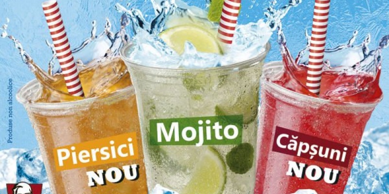 KFC lanseaza gama de bauturi racoritoare Krushers Mocktail
